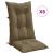 Perne scaun cu spătar înalt 6 buc. gri taupe 120x50x7 cm textil GartenMobel Dekor
