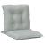 Perne scaun cu spătar scund 2 buc. melanj gri 100x50x7cm textil GartenMobel Dekor