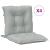 Perne scaun cu spătar scund 4 buc. melanj gri 100x50x7cm textil GartenMobel Dekor