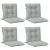 Perne scaun cu spătar scund 4 buc. melanj gri 100x50x7cm textil GartenMobel Dekor