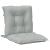 Perne scaun cu spătar scund 6 buc. melanj gri 100x50x7cm textil GartenMobel Dekor