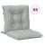 Perne scaun cu spătar scund 6 buc. melanj gri 100x50x7cm textil GartenMobel Dekor