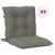 Perne scaun cu spătar scund 6 buc. melanj gri 100x50x7cm textil GartenMobel Dekor