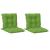 Perne scaun spătar scund 2 buc. melanj verde 100x50x7 cm textil GartenMobel Dekor