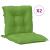 Perne scaun spătar scund 2 buc. melanj verde 100x50x7 cm textil GartenMobel Dekor