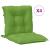 Perne scaun spătar scund 4 buc. melanj verde 100x50x7 cm textil GartenMobel Dekor