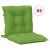 Perne scaun spătar scund 6 buc. melanj verde 100x50x7 cm textil GartenMobel Dekor