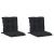 Set de perne pentru scaun cu spătar joasă 2 pcs Melanj negru GartenMobel Dekor