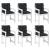 Set de perne pentru scaun cu spătar joasă 6 pcs Melanj negru GartenMobel Dekor