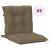 Perne scaun cu spătar mic 6 buc. melanj taupe 100x50x7cm textil GartenMobel Dekor