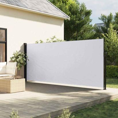 Copertina laterală retractabilă, alb, 180x500 cm GartenMobel Dekor