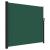 Copertina laterală retractabilă, verde închis, 180x500 cm GartenMobel Dekor
