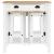 Set mobilier de bar, 3 piese, alb, lemn masiv de pin GartenMobel Dekor