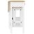 Set mobilier de bar, 3 piese, alb, lemn masiv de pin GartenMobel Dekor