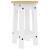 Set mobilier de bar, 3 piese, alb, lemn masiv de pin GartenMobel Dekor