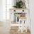 Set mobilier de bar, 3 piese, alb, lemn masiv de pin GartenMobel Dekor