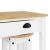 Set mobilier de bar, 3 piese, alb, lemn masiv de pin GartenMobel Dekor