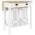 Set mobilier de bar, 3 piese, alb, lemn masiv de pin GartenMobel Dekor