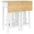 Set mobilier de bar, 3 piese, alb, lemn masiv de pin GartenMobel Dekor