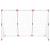 Poartă de fotbal pentru copii cu mingi 2-în-1 alb 184x64x124 cm GartenMobel Dekor