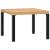 Masă cafea grădină negru 55x55x39,5cm oțel vopsit electrostatic GartenMobel Dekor