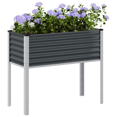 Jardinieră de grădină antracit 100x45x90 cm oțel GartenMobel Dekor