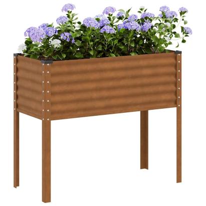 Jardinieră de grădină 100x45x90 cm, oțel rezistent la intemperii GartenMobel Dekor