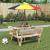 Masă picnic pentru 4 copii, orificiu umbrelă, lemn masiv brad GartenMobel Dekor