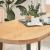 Blat de masă 120x60x4 cm lemn masiv de stejar oval GartenMobel Dekor