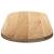 Blat de masă 140x60x4 cm lemn masiv de stejar oval GartenMobel Dekor