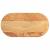 Blat de masă maro deschis 80x40x2 cm lemn masiv de stejar oval GartenMobel Dekor