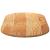 Blat de masă maro deschis 120x60x2 cm lemn masiv de stejar oval GartenMobel Dekor