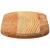 Blat de masă maro deschis 80x40x4 cm lemn masiv de stejar oval GartenMobel Dekor
