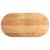 Blat de masă maro deschis 100x50x4 cm lemn masiv de stejar oval GartenMobel Dekor