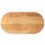 Blat de masă maro deschis 120x60x4 cm lemn masiv de stejar oval GartenMobel Dekor