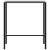 Masă de bar, negru, 100x50x110 cm, oțel vopsit electrostatic GartenMobel Dekor