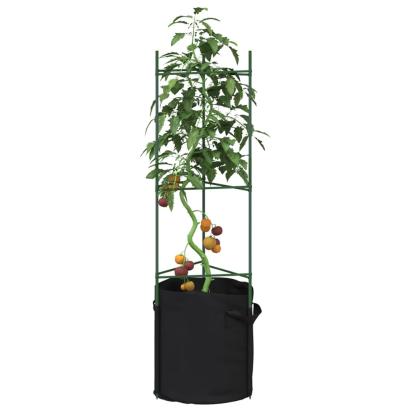 Suport pentru roșii cu sac de plante, 2 buc., 116 cm oțel și PP GartenMobel Dekor