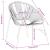 Set scaune de grădină 3 buc Polyrattan negru și gri deschis GartenMobel Dekor