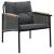 Set mobilier de balcon, 4 piese, cu perne, negru, oțel GartenMobel Dekor