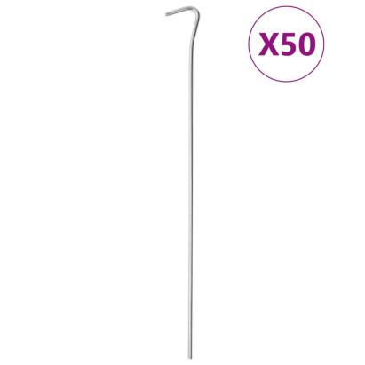 Țăruși de cort, 50 buc., 30 cm, Ø4 mm, oțel galvanizat GartenMobel Dekor