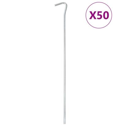 Țăruși de cort, 50 buc., 30 cm, Ø7 mm, oțel galvanizat GartenMobel Dekor