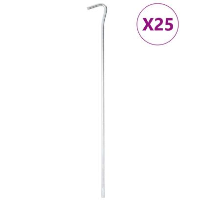 Țăruși de cort, 25 buc., 30 cm, Ø7 mm, oțel galvanizat GartenMobel Dekor