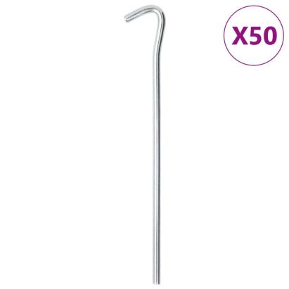 Țăruși de cort, 50 buc., 23 cm, Ø7 mm, oțel galvanizat GartenMobel Dekor