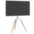 Trepied TV pentru ecran 37-65 inch, VESA 400x400 mm, 40 kg, alb cu lemn