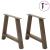 Picioare pentru măsuță de cafea în formă de A, 2 buc., 60x(42-43) cm, oțel GartenMobel Dekor