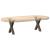 Picioare pentru măsuță de cafea în formă de X, 2 buc., oțel natural, 30x(30-31) cm GartenMobel Dekor