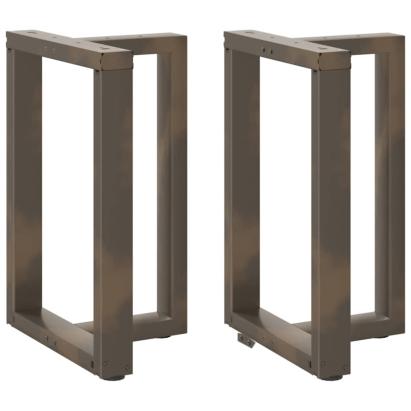 Picioare de masă în formă de T, 2 buc., negru, 60x35x(72-73) cm, oțel GartenMobel Dekor