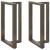 Picioare de masă de bar în formă de T, 2 buc., negru, 60x35x(90-91) cm, oțel GartenMobel Dekor