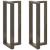 Picioare de masă de bar în formă de T, 2 buc., negru, 50x35x(100-101) cm, oțel GartenMobel Dekor