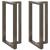 Picioare de masă de bar în formă de T, 2 buc., negru, 60x35x(100-101) cm, oțel GartenMobel Dekor